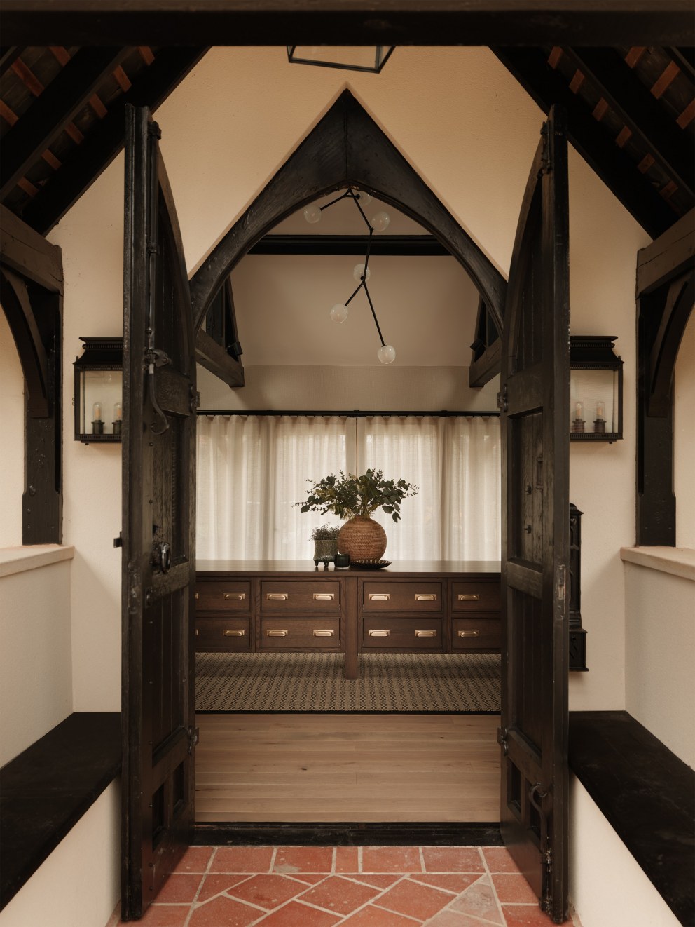 Oxfordshire Barn Renovation | Entrance Hall From Outside | Interior Designers